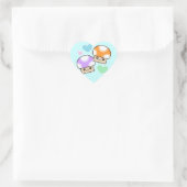 Mushy Puffs Mushroom Kawaii Heart Stickers (Tasche)