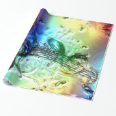 Music 34 Wrapping Paper Geschenkpapier (Ungerollt)