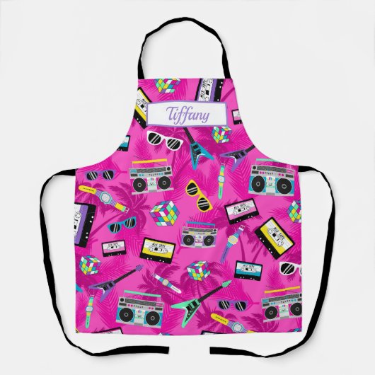 Music 80er Theme Schürze (Vorderseite)