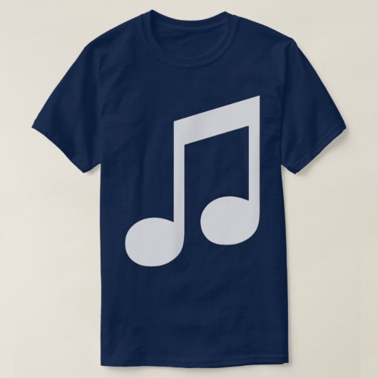 Music 8th Notes Tee Shirt (Design vorne)