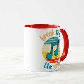 Music Achte Note BFTG Kaffee Tasse (VorderseiteRechts)