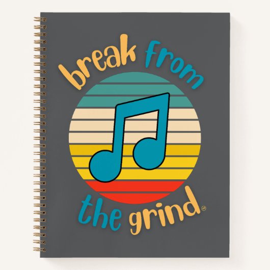 Music Achte Note BFTG Notizblock (Vorderseite)