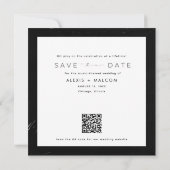 Music Album Cover Wedding Save the Date (Rückseite)