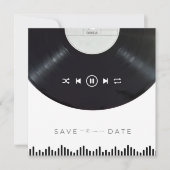 Music Album Cover Wedding Save the Date (Vorderseite)