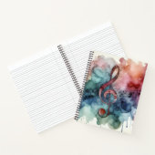 Music Alcohol Ink Deluxe Notizblock (Innenseite)