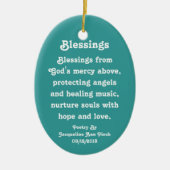 Music Angel Ornament With Poem (Vorne)