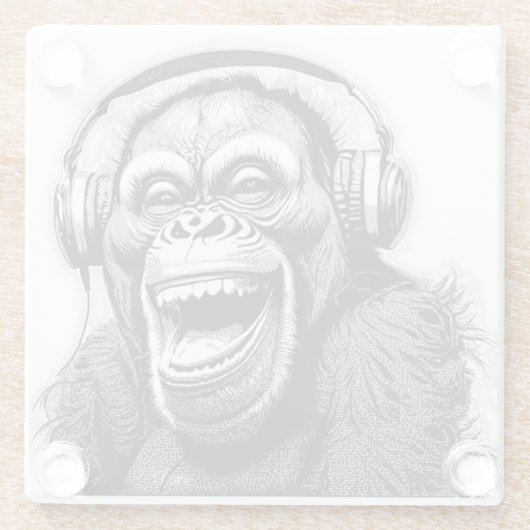 Music Ape Glasuntersetzer (Rückseite)