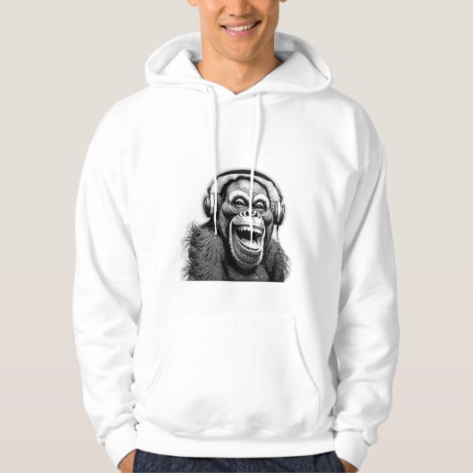 Music Ape Hoodie (Vorderseite)