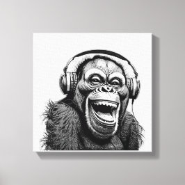 Music Ape Leinwanddruck