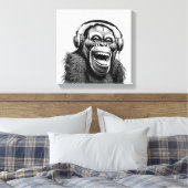 Music Ape Leinwanddruck (Insitu (Schlafzimmer))