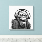 Music Ape Leinwanddruck (Insitu (Holzboden))