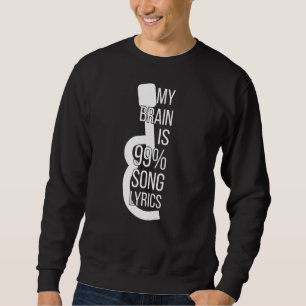 Music Apparel Sängerin Mein Gehirn ist 99 Song-Tex Sweatshirt