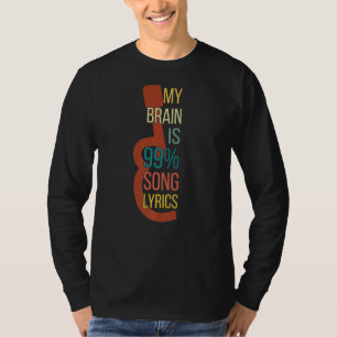 Music Apparel Sängerin Mein Gehirn ist 99 Song-Tex T-Shirt