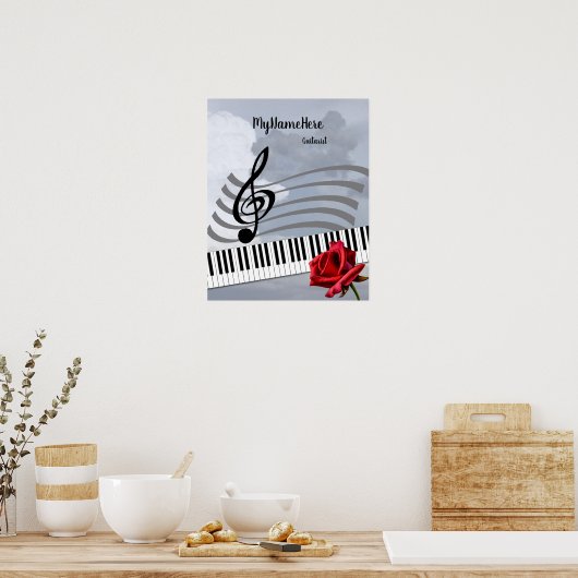 Music Appreciation and Talent personalize Poster (Küche)