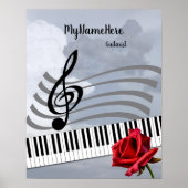 Music Appreciation and Talent personalize Poster (Vorne)