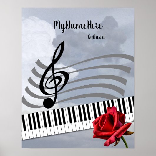 Music Appreciation and Talent personalize Poster (Vorne)