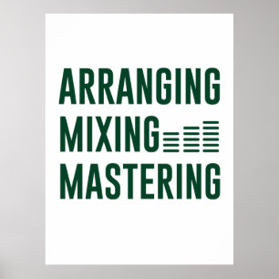 Music Arranging Mixing Mastering Poster
