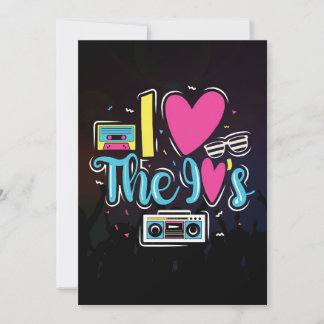Music Art 90s Retro Cassette-Party Einladung