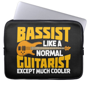 Music Art Bassist wie ein normaler Gitarrist Laptopschutzhülle