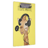 Music Art I Liebe Music Klemmbrett (Rechts)