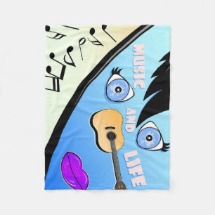 Music Art Music and Life Fleecedecke