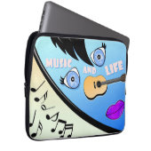 Music Art Music and Life Laptopschutzhülle (Vorne Rechts)