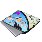 Music Art Music and Life Laptopschutzhülle (Vorne Knopf)