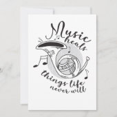 Music Art Music heilt das Leben Dankeskarte (Vorderseite)