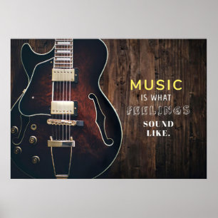 Music Art Music ist Gefühl Poster