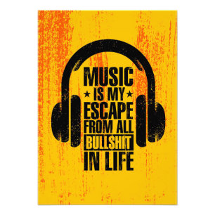 Music Art Music ist meine Escape Fotodruck