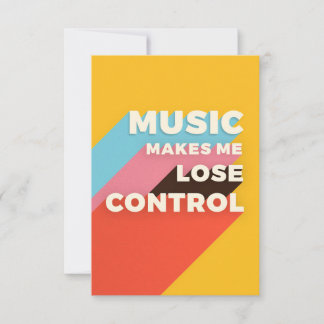 Music Art Music macht mich zu einer verlassenen Ko Dankeskarte