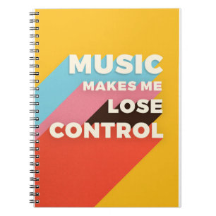 Music Art Music macht mich zu einer verlassenen Ko Notizblock