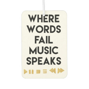 Music Art Music Speaks Autolufterfrischer