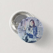 Music Art Print Button (Vorne & Hinten)