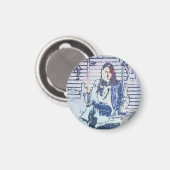 Music Art Print Magnet (Vorderseite/Rückseite)