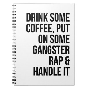 Music Art Rap und Handling Notizblock