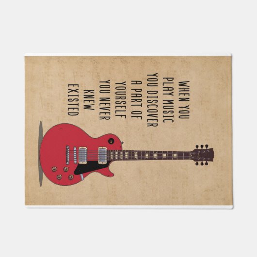 Music Art When You Play Music Fußmatte (Vorderseite)