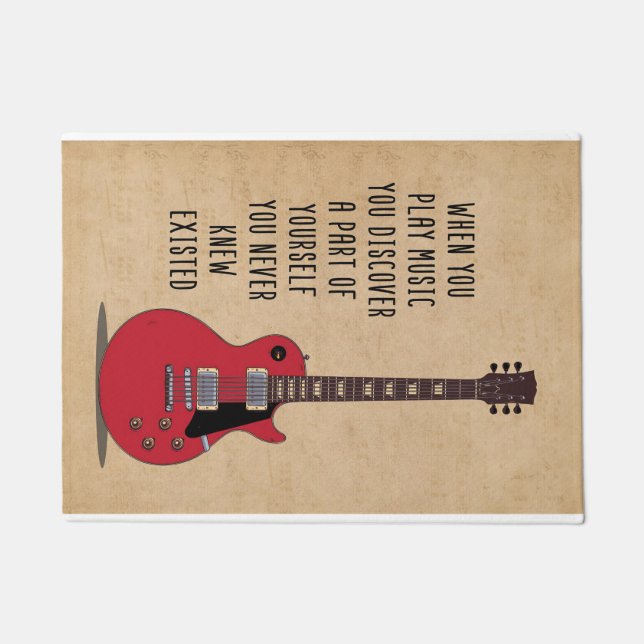 Music Art When You Play Music Fußmatte (Vorderseite)