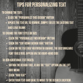 Music Artist Black und Tan Guitar T - Shirt