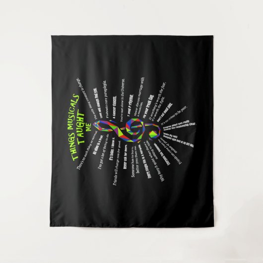 Music Atre Things Musicals hat mir Schauspieler 3  Wandteppich (Vorderseite)