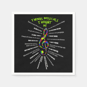 Music Atre Things Musicals Taught Me Actor 3 Serviette