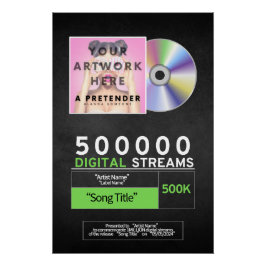 Music Award for Streaming Glossy Poster