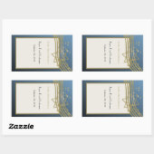 Music Bar Mitzvah Rechteckiger Aufkleber (Blatt)