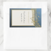 Music Bar Mitzvah Rechteckiger Aufkleber (Tasche)