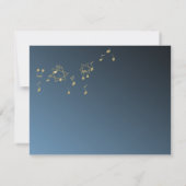 Music Bar Mitzvah Response Card RSVP Karte (Rückseite)