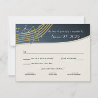 Music Bar Mitzvah Response Card