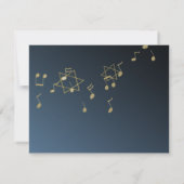 Music Bar Mitzvah/Response-Karte RSVP Karte (Rückseite)