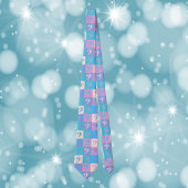 Music Bass Clef Pattern Pastel Krawatte