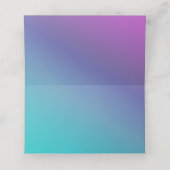 Music Bat Mitzvah Silver Musiknotens Sitzkarte Platzkarte (Innenseite Aufgefaltet)