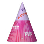 Music Beat Red Party Hat Partyhütchen (Links)